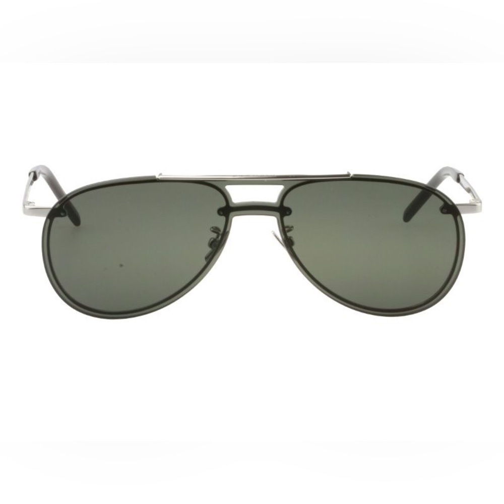 Saint Laurent
Unisex SL416 MASK SHIELD 001 silver black 60mm aviator Sunglasses